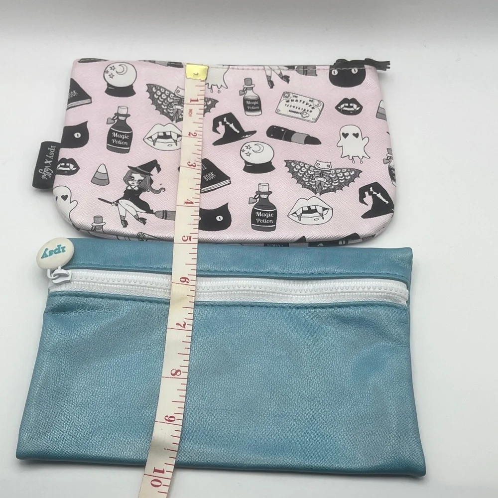 2 Ipsy Zip Cosmetic Pouches